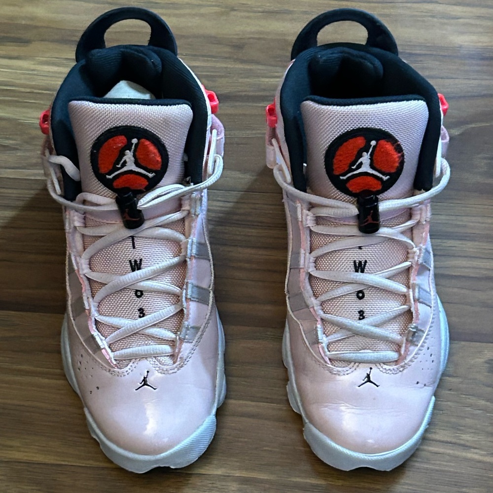 Jordan 6 Rings "Atmosphere/Infrared/Black/White" Size. 5